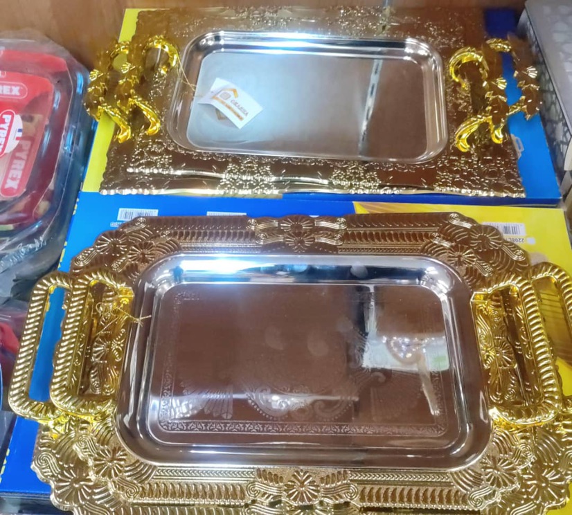 طقم صواني ستيل ثنائي - RahaBay product image