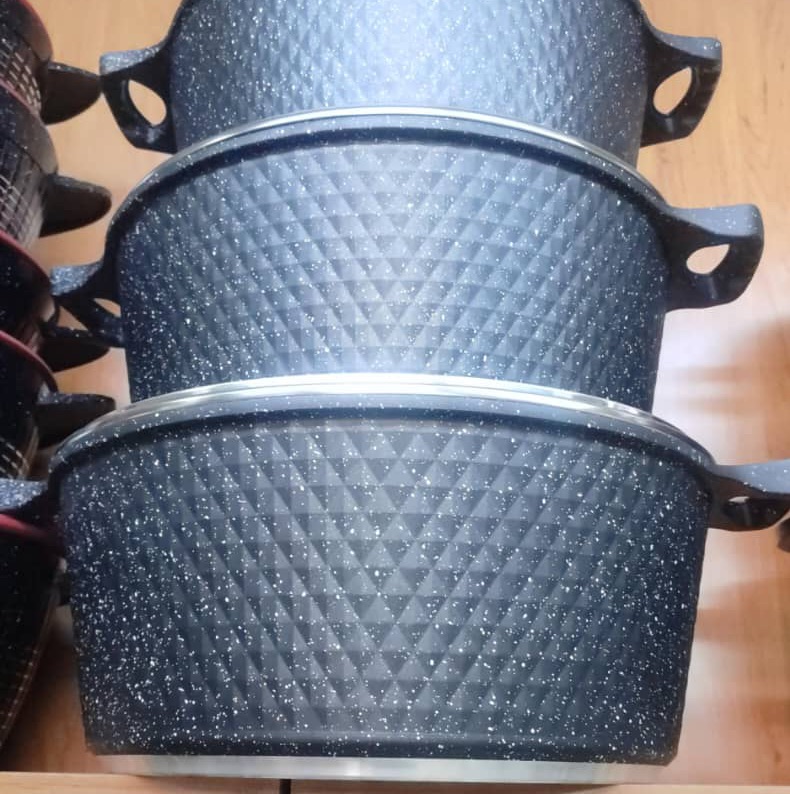 طقم طناجر جامبو غرانيت تقيلة - RahaBay product image